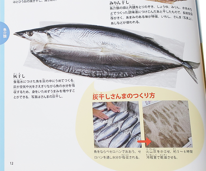 灰干秋刀魚のメディアへの紹介 魚 海草からつくるたべ物 10年03月号発行