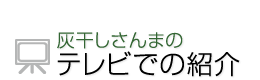 テレビで取り上げられました 